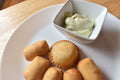Salsa verde 2 oz (ajo y cilantro) / Green sauce (garlic and cilantro) for dipping 2 oz